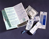 Image: Home cholesterol testing kit, England, 1992